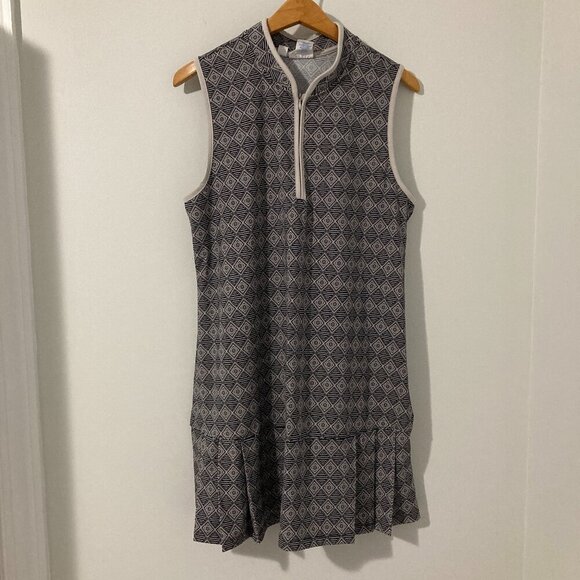 Sigrid Olsen Women Size XL Golf and Tennis Dress Geometric Athletic - Picture 1 of 13
